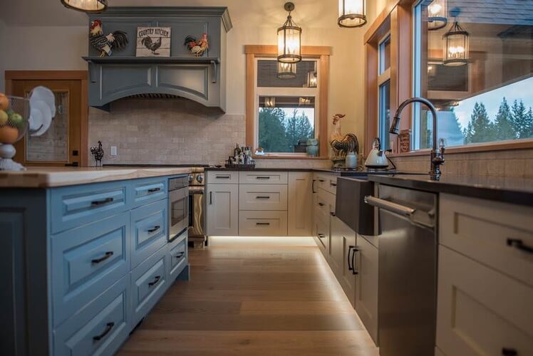 Hardwood Floor in a Kitchen by Urban Construction and Development - Flooring Solutions Oakville
